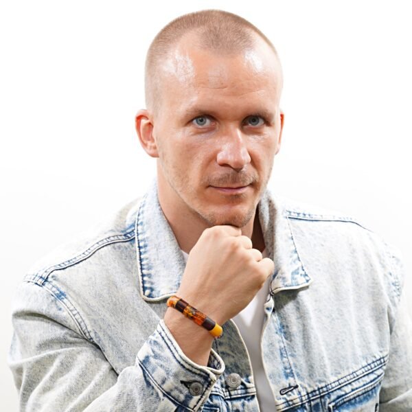 vyriška gintaro apyrankė