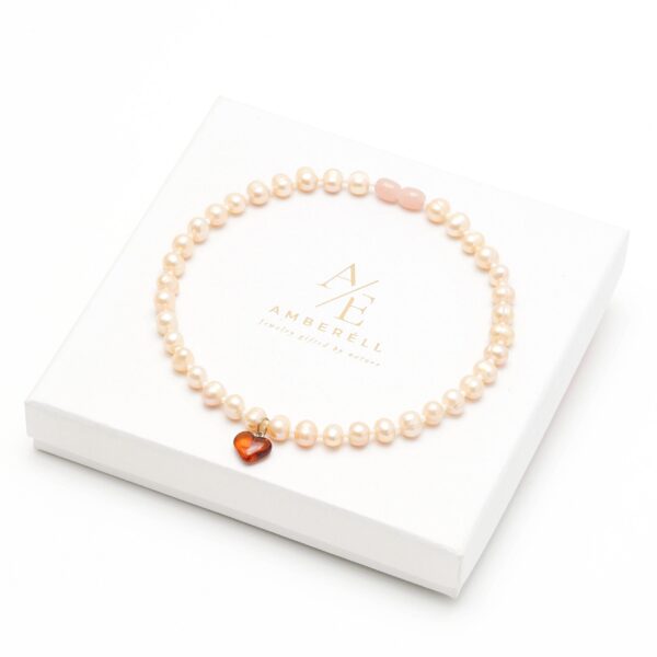 Perlų vėrinys vaikams su pakabuku