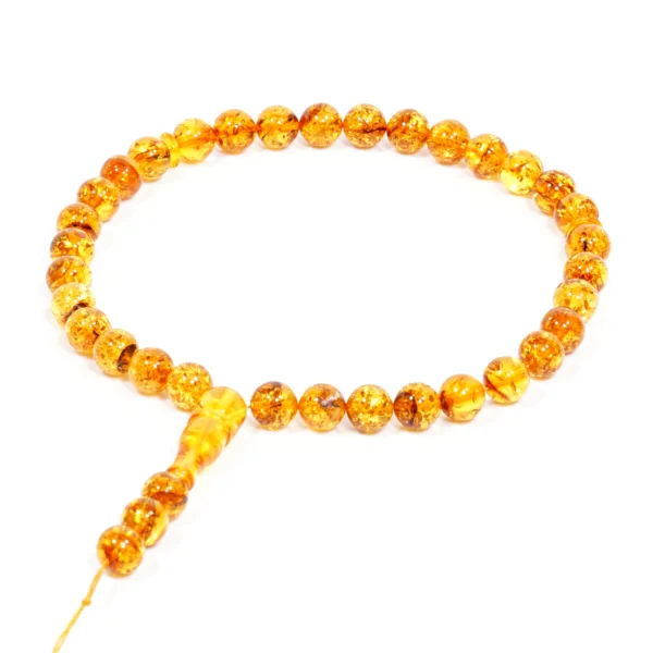Tasbih - Natūralaus Baltijos gintaro musulmoniškas rožančius