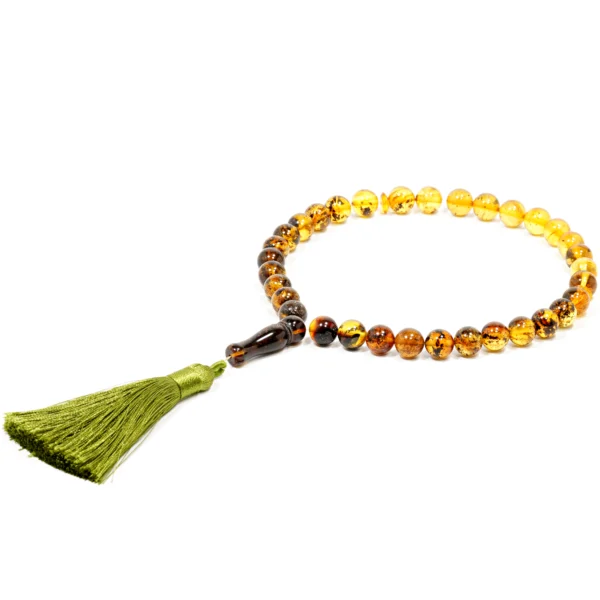 Tasbih - Natūralaus Baltijos gintaro musulmoniškas rožančius