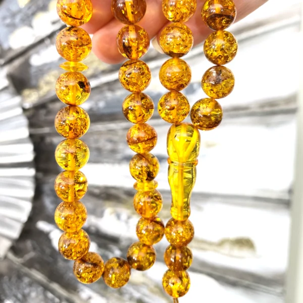 Tasbih - Natūralaus Baltijos gintaro musulmoniškas rožančius