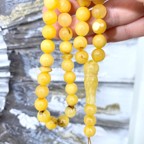 Tasbih - Natūralaus Baltijos gintaro musulmoniškas rožančius
