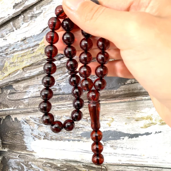 Tasbih - Natūralaus Baltijos gintaro musulmoniškas rožančius