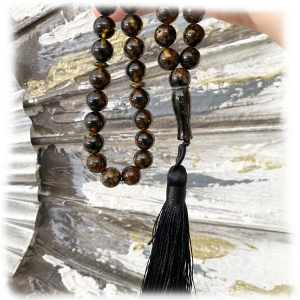 Tasbih - Natūralaus Baltijos gintaro musulmoniškas rožančius