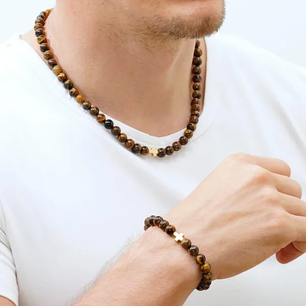 Tigro akies komplektas vyrams