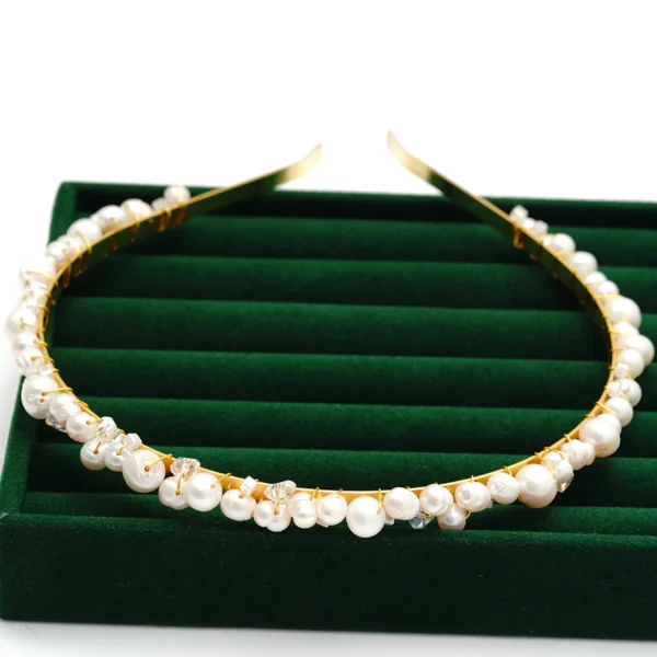 Alternative view of Plaukų lankelis su perlais „Lumi”