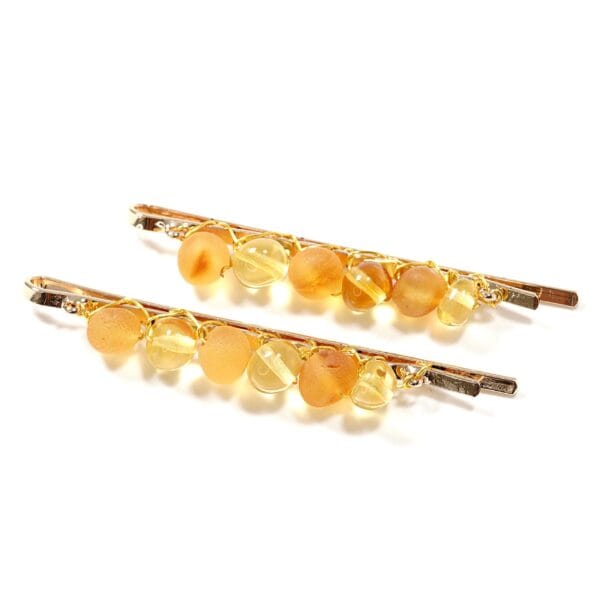 plaukų segtukas su gintaras