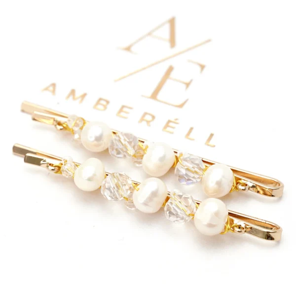 Alternative view of Plaukų segtukas su perlais „Lumi”