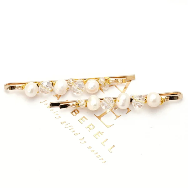 Plaukų segtukas su natūraliais perlais