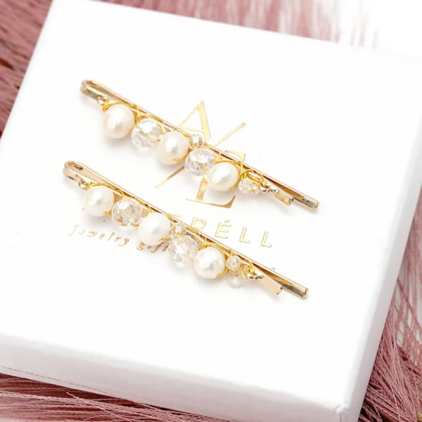 plaukų segtukas su perlais