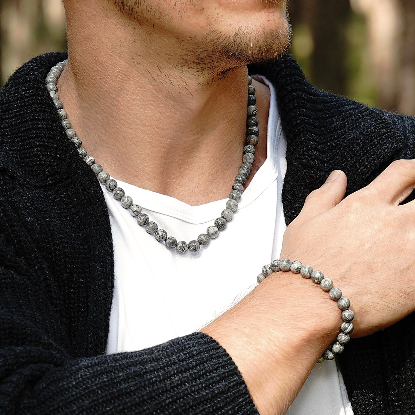 Jaspio komplektas vyrams „Wolf"