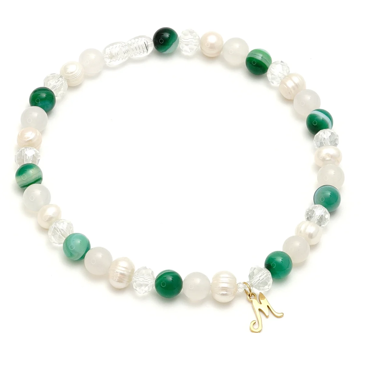 Dekoratyvinis antkaklis šunims ir katėms su perlais „Royal Emerald" - Image 2