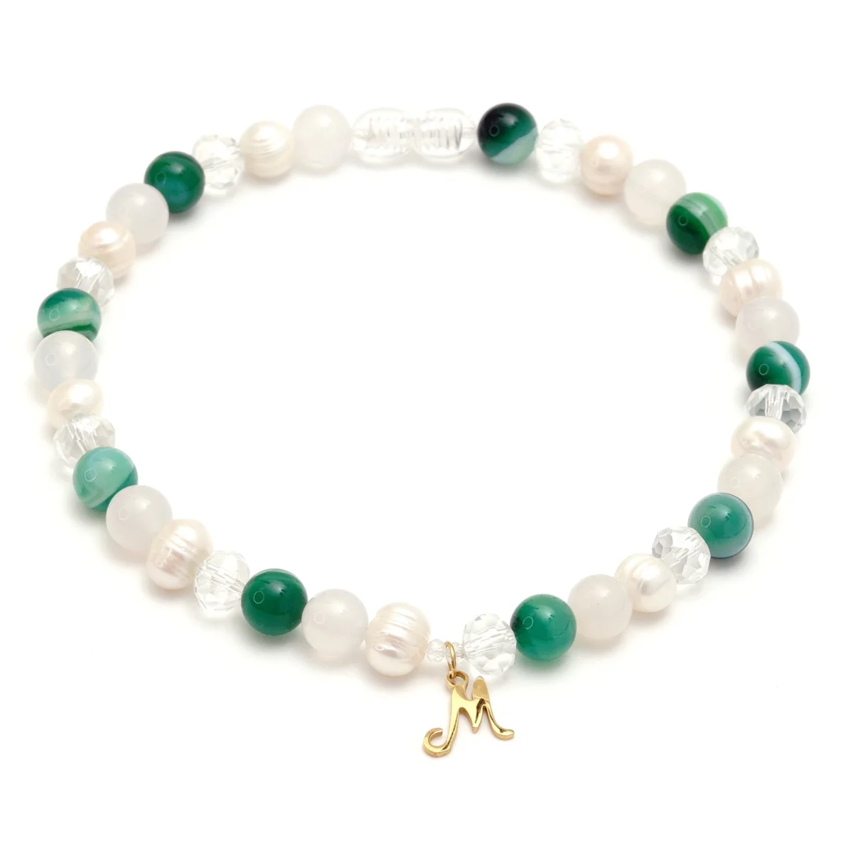 Dekoratyvinis antkaklis šunims ir katėms su perlais „Royal Emerald" - Image 5