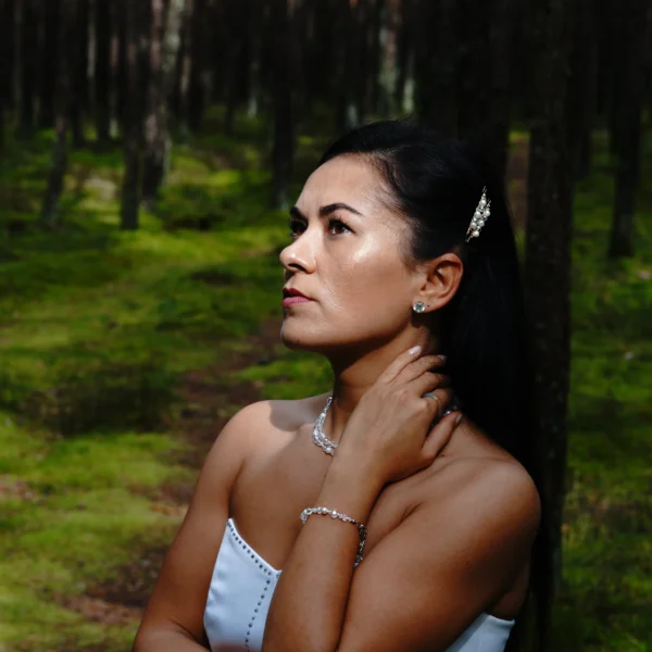 Natūralių gėlavandenių perlų apyrankė