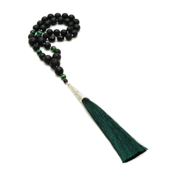 Automobilio veidrodėlio pakabukas iš lavos akmens