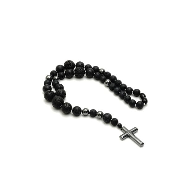 Automobilio veidrodėlio pakabukas iš lavos akmens