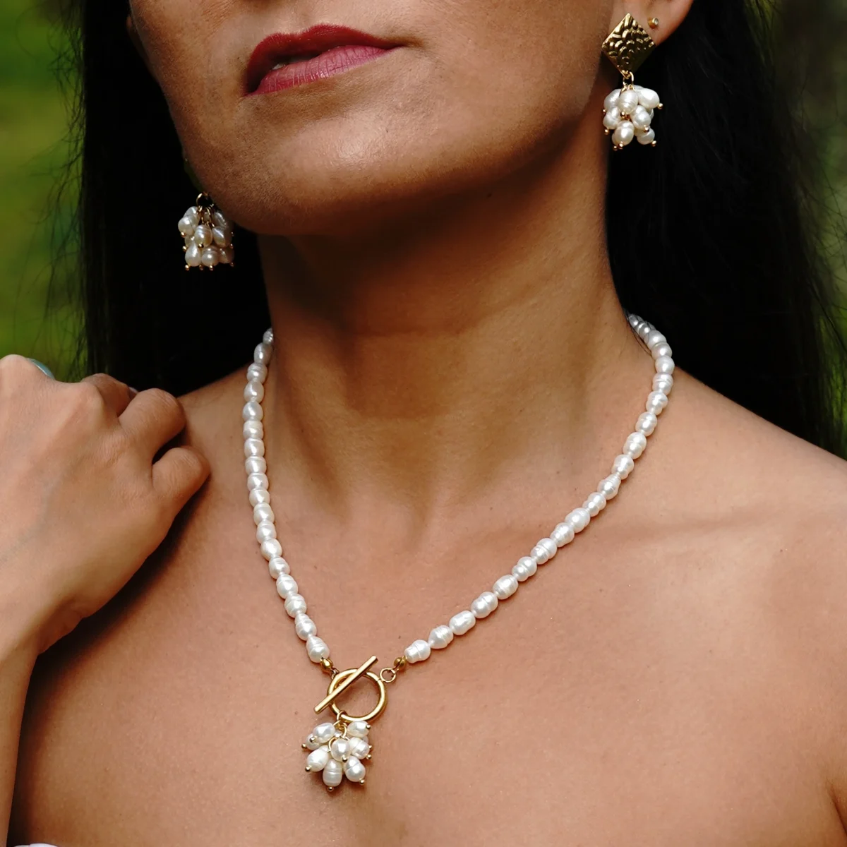 Perlų komplektas „Camilla” - Image 3