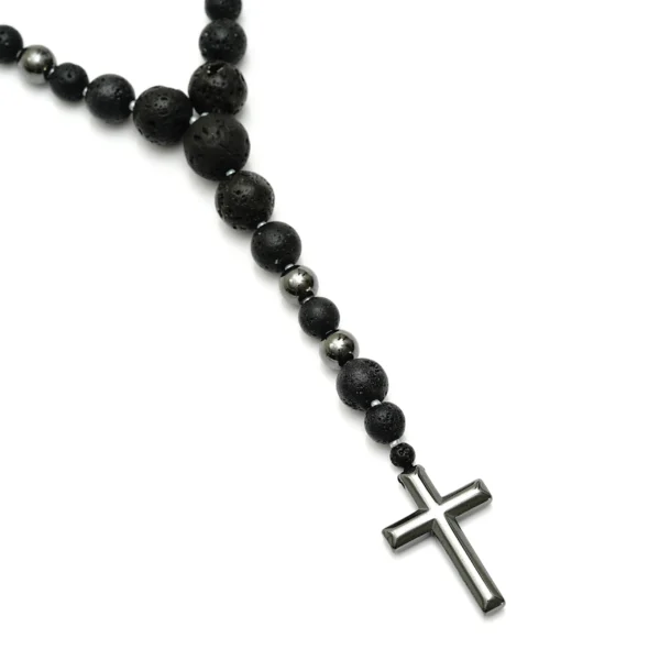 Automobilio veidrodėlio pakabukas iš lavos akmens