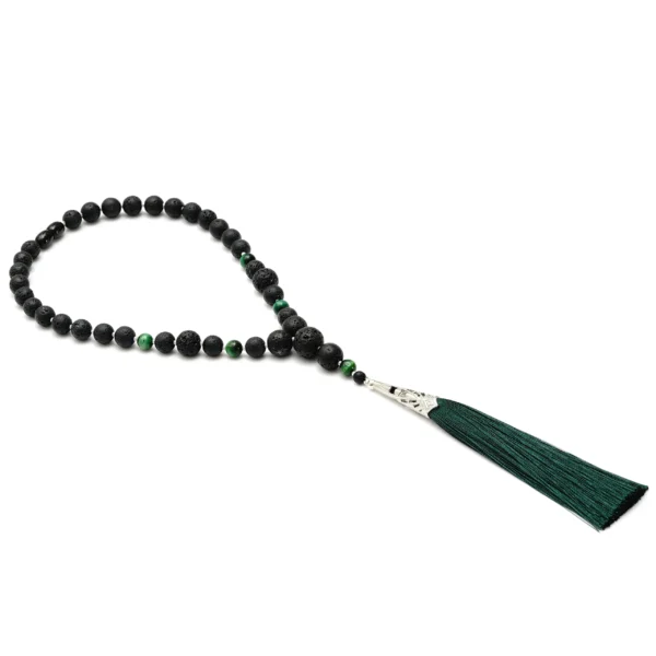 Automobilio veidrodėlio pakabukas iš lavos akmens