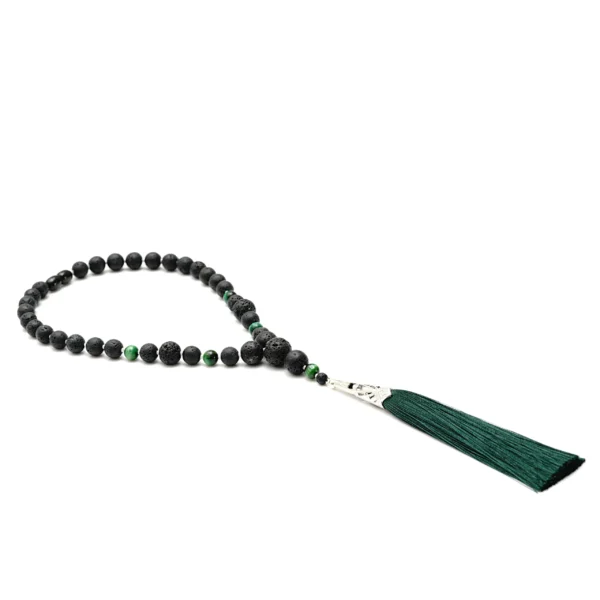 Automobilio veidrodėlio pakabukas iš lavos akmens