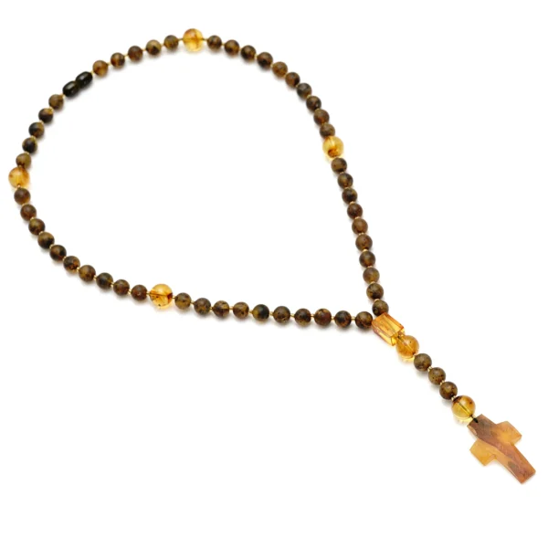 Natūralaus Baltijos gintaro rožančius