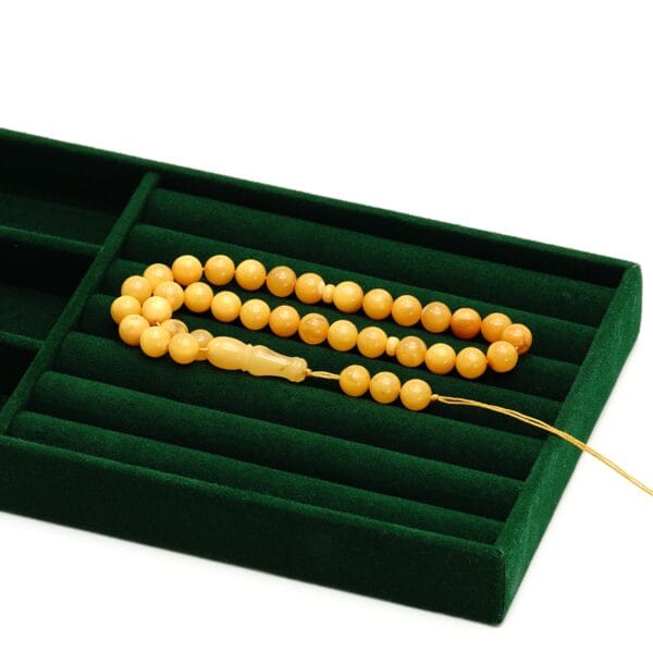 Natūralaus Baltijos gintaro musulmoniškas rožančius