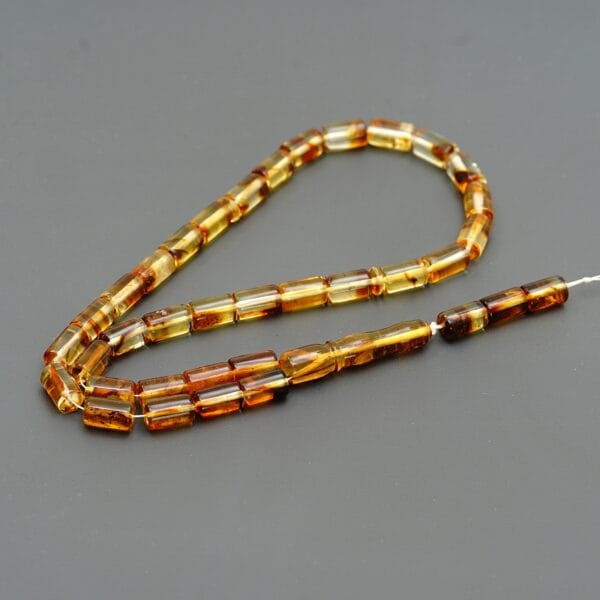 Natūralaus Baltijos gintaro musulmoniškas rožančius