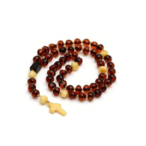 Natūralaus Baltijos gintaro rožančius