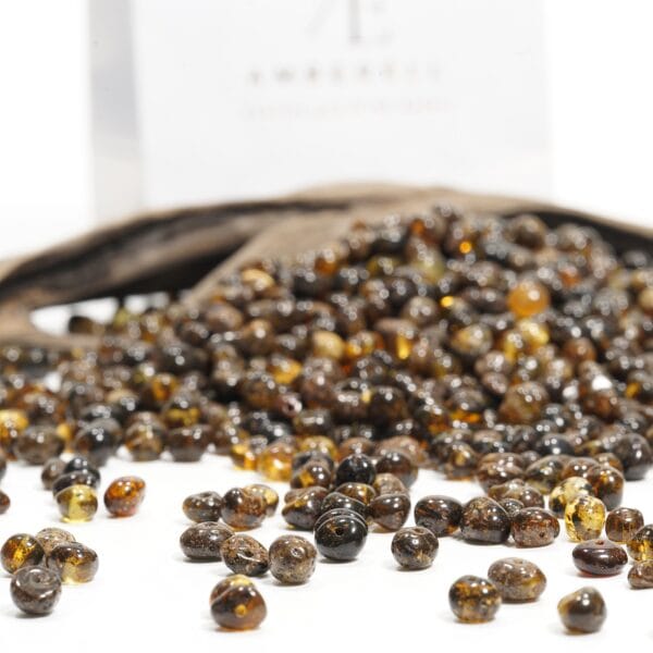 gintaro karoliukai vėrimui